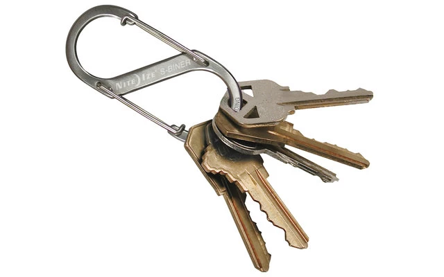 Nite Ize S-Biner Edelstahl Doppelkarabiner Silber 1 Nite Ize S-Biner Edelstahl Doppelkarabiner Silber