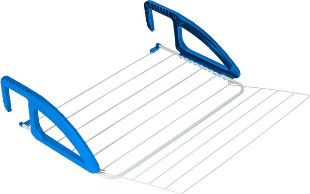 Metaltex Bries Heizungs- Und Balkonwäschetrockner Blau / Weiß 2 Metaltex Bries Heizungs- Und Balkonwäschetrockner Blau / Weiß – Bild 2