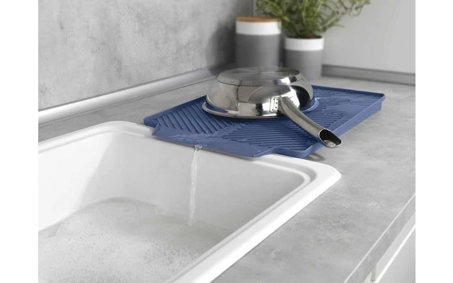 Wenko Linea Abtropfmatte 40 X 30 X 3 Cm Blau 4 Wenko Linea Abtropfmatte 40 X 30 X 3 Cm Blau – Bild 4