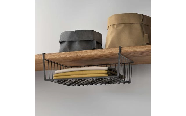 Metaltex Kanguro LAVA Schrankkorb Schwarz 1 Metaltex Kanguro LAVA Schrankkorb Schwarz