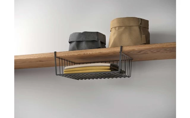 Metaltex Kanguro LAVA Schrankkorb Schwarz 2 Metaltex Kanguro LAVA Schrankkorb Schwarz – Bild 2