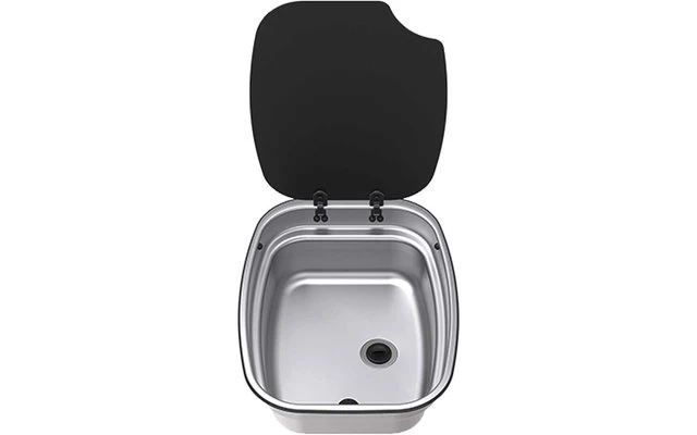 Thetford Argent Bowl Spülbecken Schwarzes Emaille 9,5 Liter 1 Thetford Argent Bowl Spülbecken Schwarzes Emaille 9,5 Liter