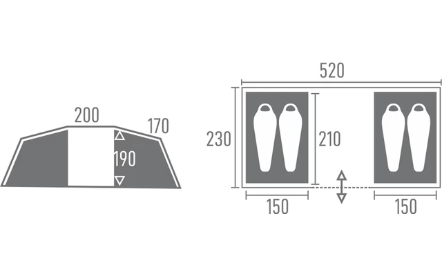 Tambu Bara Vis à Vis 4 Personen Familien Zelt Navy Blau 1 Tambu Bara Vis à Vis 4 Personen Familien Zelt Navy Blau