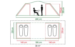 Coleman Spruce Falls 4 Tunnelzelt 9 Coleman Spruce Falls 4 Tunnelzelt -Campingwelt Verkauf 629239 4441127