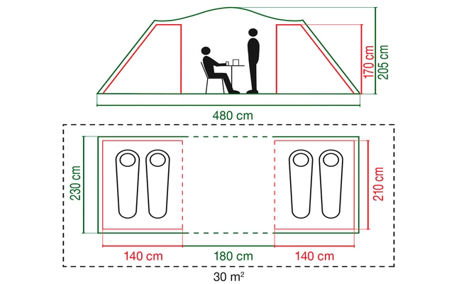 Coleman Spruce Falls 4 Tunnelzelt 5 Coleman Spruce Falls 4 Tunnelzelt – Bild 5