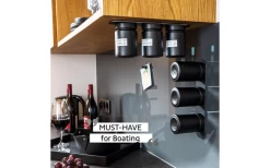 Silwy® Feinkost-Magnetgläser WHITE & CLASSY (192 Ml) 3er-Set Inkl. Metallleiste -Campingwelt Verkauf 706742 4793213