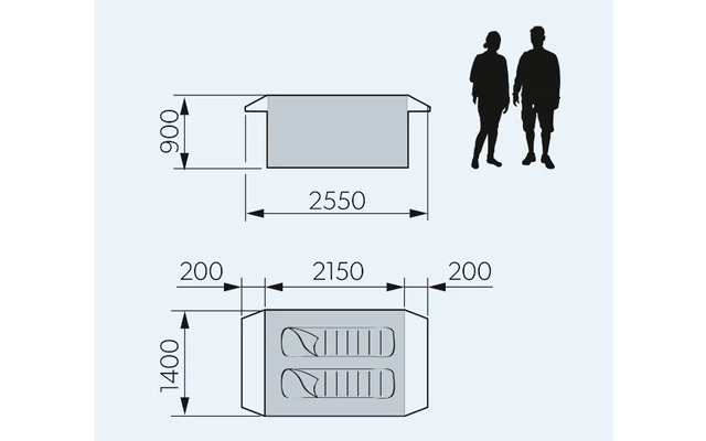 Dometic Pico FTC 2X2 TC Aufblasbares Campingzelt Für Zwei Personen 1 Dometic Pico FTC 2X2 TC Aufblasbares Campingzelt Für Zwei Personen