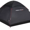 High Peak Monodome XL Freistehendes Einfachdach Kuppelzelt 4 Personen Schwarz