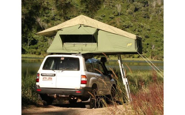 Gordigear Dachzelt Plus Für 2 Personen Mit Staufläche 140 X 320 Cm Grün 2 Gordigear Dachzelt Plus Für 2 Personen Mit Staufläche 140 X 320 Cm Grün – Bild 2