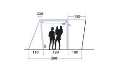 Outwell Jonesville 290 SA Flex Busvorzelt + ONS Leuchtelement-Set Bundle -Campingwelt Verkauf 748541 5008487