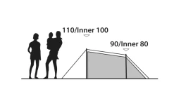Outwell Earth 2 Doppelbeschichtetes Zelt