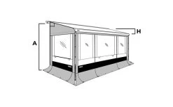 Thule Seitenwand Set Safari Residence G3 8000 -Campingwelt Verkauf 89340 628564